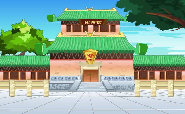 flash动画场景古代建筑插图